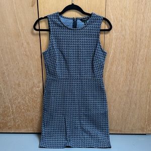 Banana Republic blue high neck, cotton dress size 4P